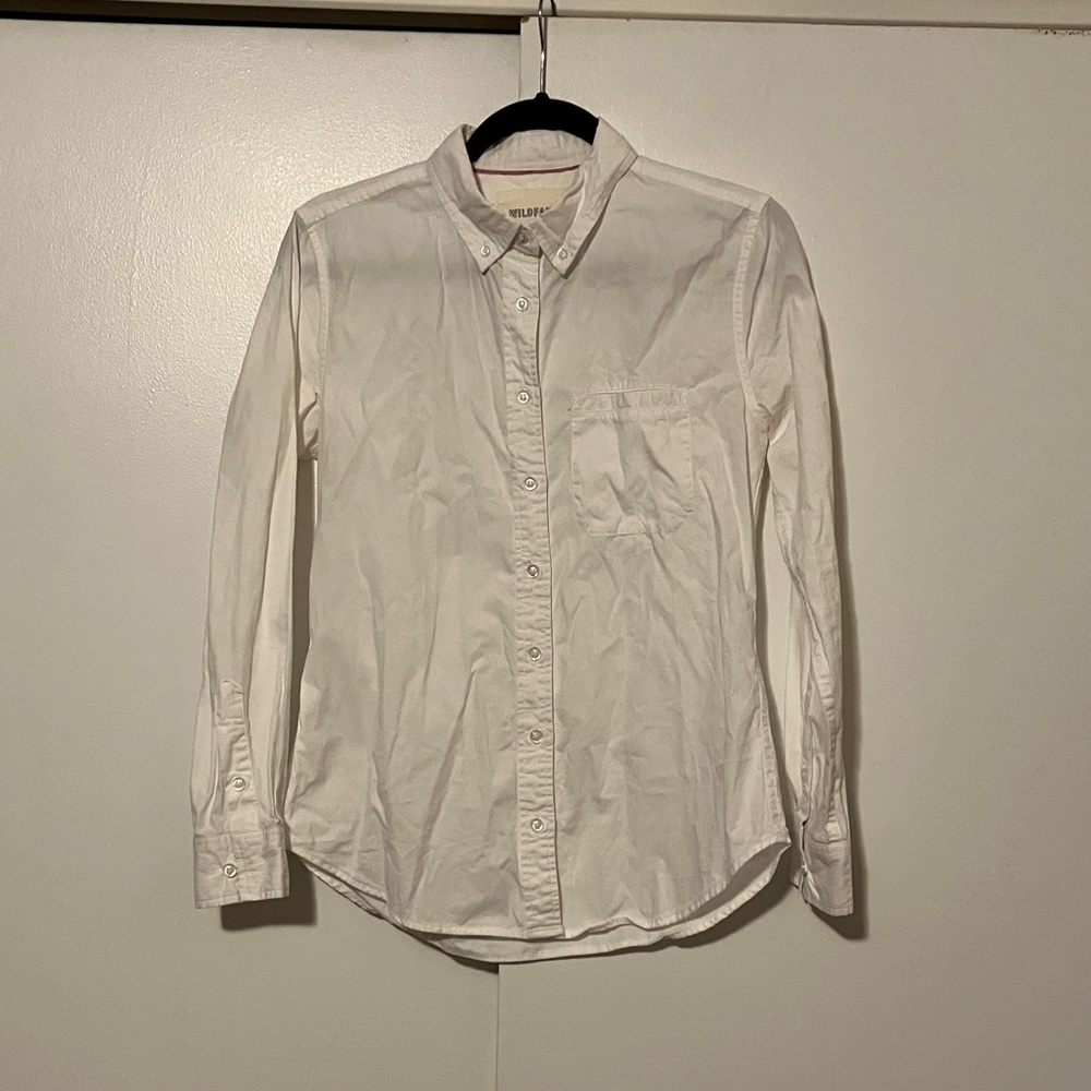 Wildfang Small White Button-Down Shirt